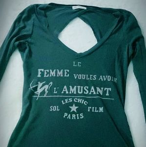 Sol Angeles Long-sleeve Cut out T-Shirt